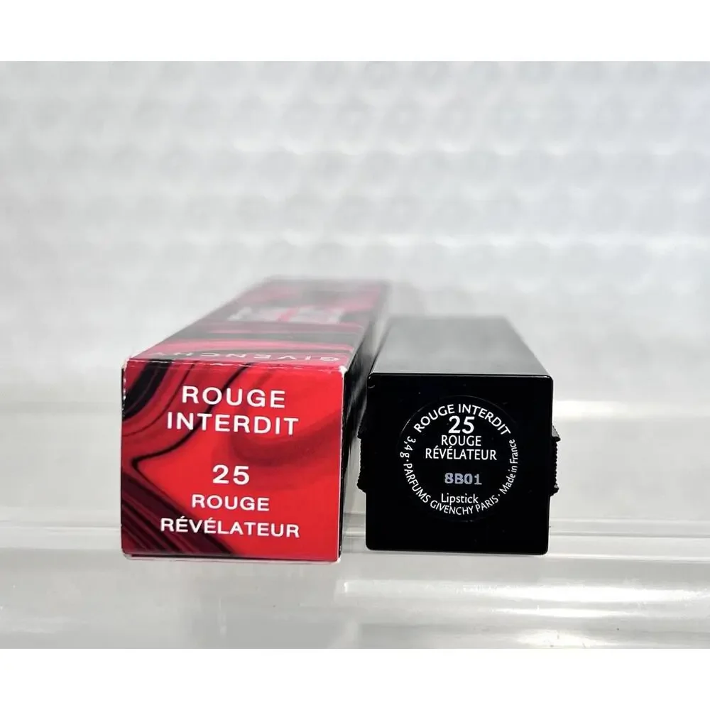 Givenchy Rouge Interdit #25‎ Revelateur Ltd. Ed. Marble Lipstick (Red) NIB
